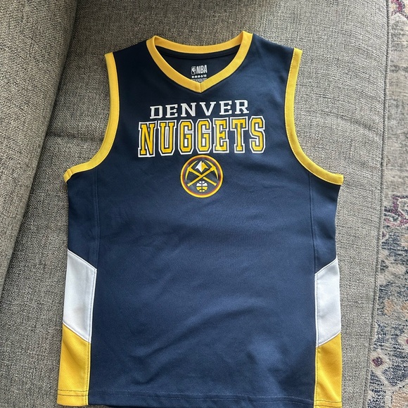 NBA Kids Denver Nuggets Navy and Gold Jersey size M - Picture 4 of 4